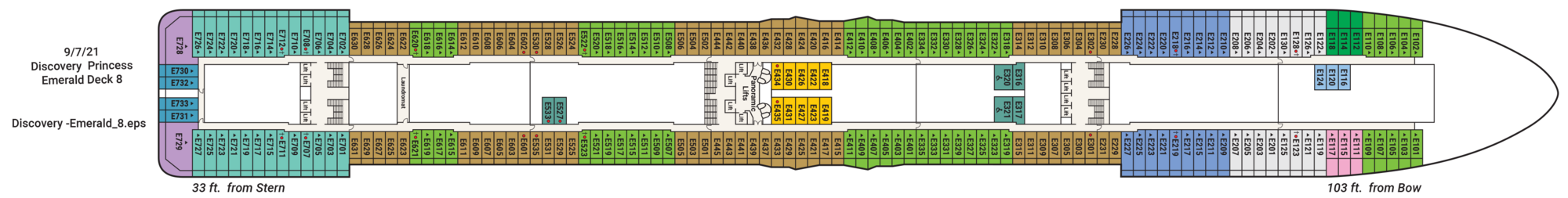 Deck 8 - Emerald plan